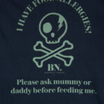 kids allergy tshirt navy